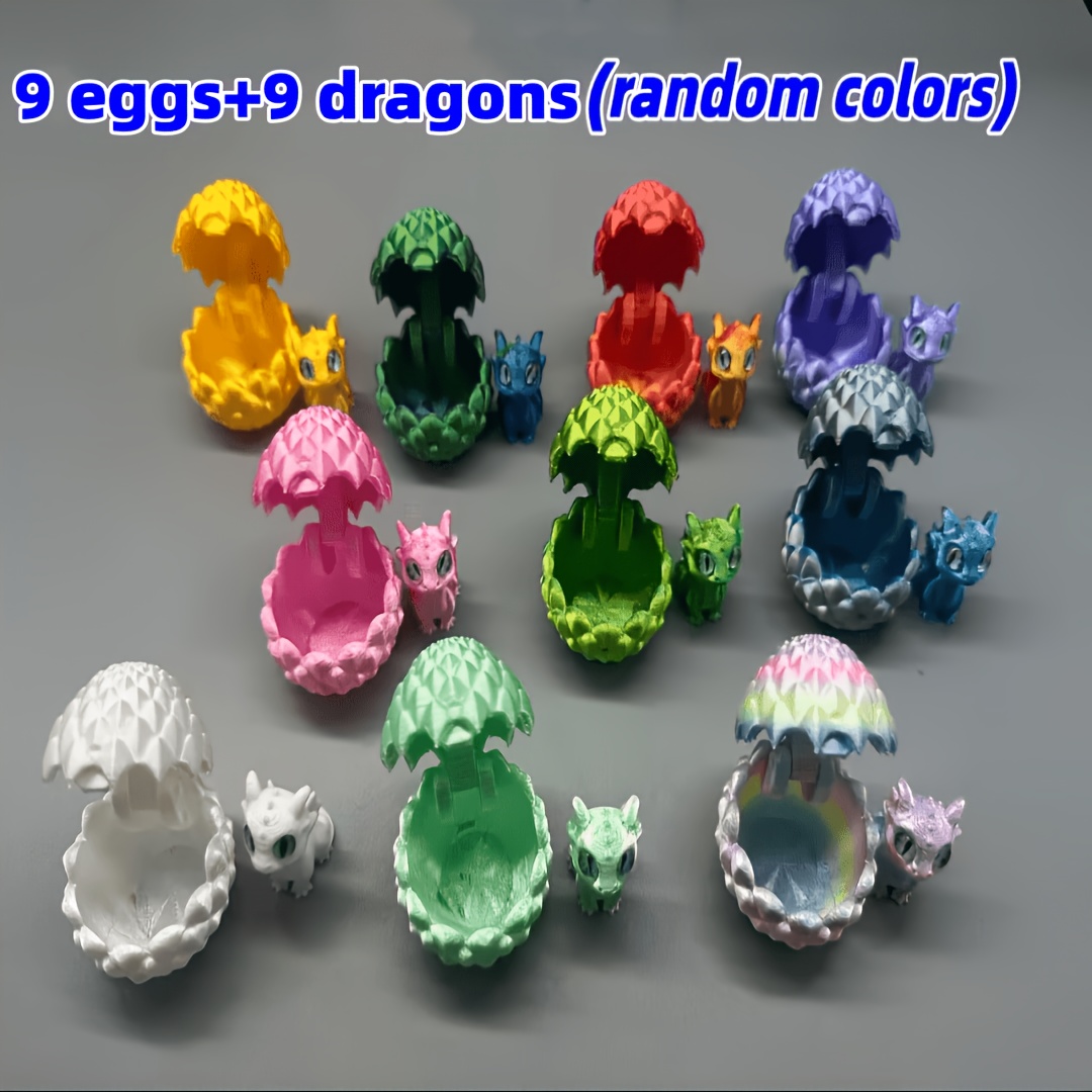 Image of 18pcs Of 3d Printed And In Random Colors, Made Of High-quality Pla Material. For Celebration Parties, Car Decorations, Home Decorations, And As Small Statue Ornaments