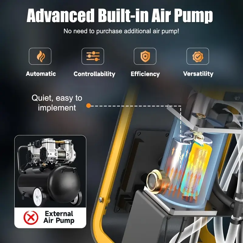 FOXWELL ST203 Automotive Smoke Machine 12V Built-in Air Pump EVAP Vacuum Leak Detector Car Pipe Leakage Diagnostic Tester - Foto 7