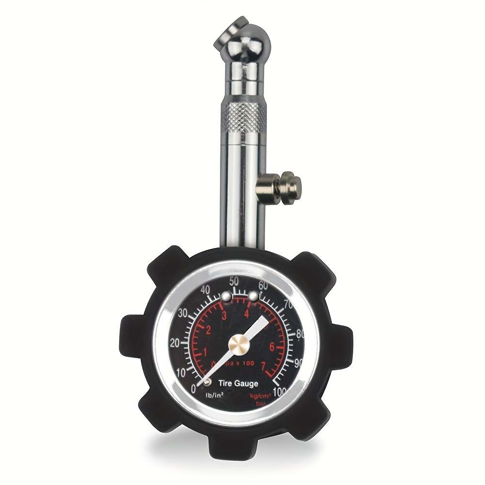 

1pc Tyre Pressure Gauge For Auto Car And Motorcycle High & Heavy Duty Tire Pressure Gauge