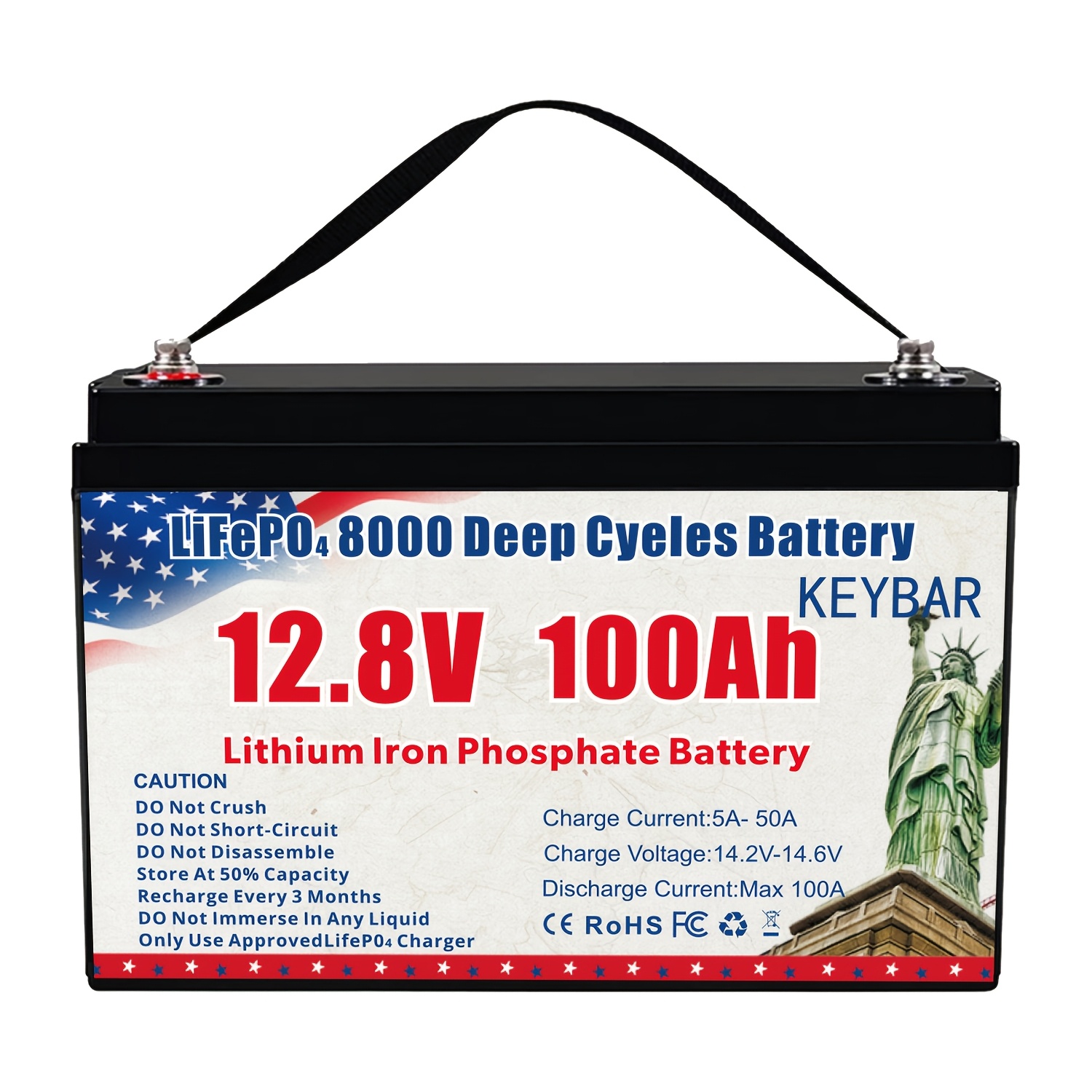 12v 100ah lifepo4 battery 100ah lithium battery 100a bms 12v - Temu