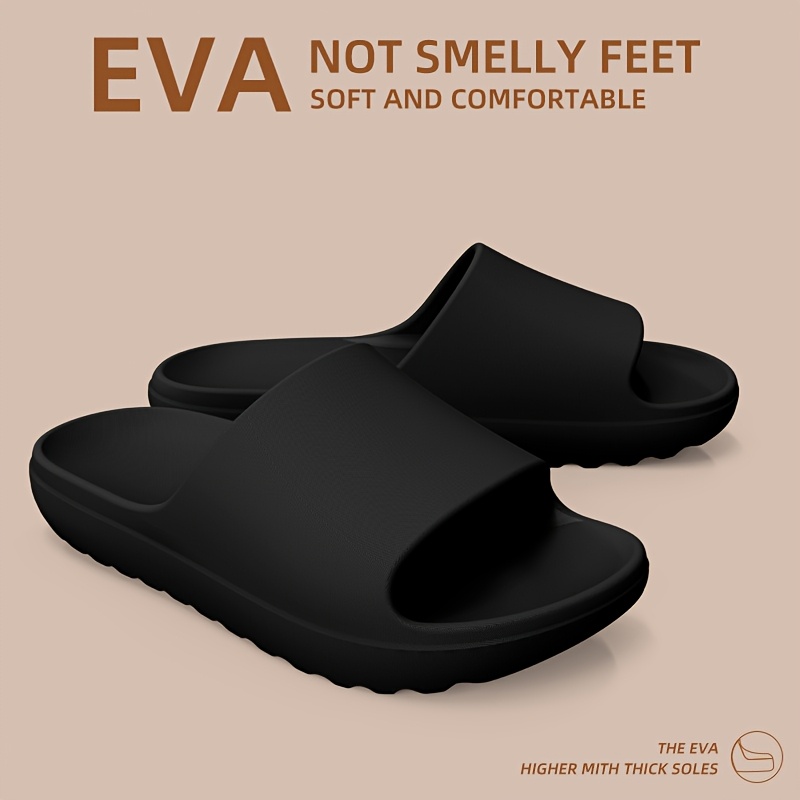 TEMU Lightweight, Breathable, And Non-slip Flat Slippers Made Of Eva, Suitable For Men And Women, Featuring A Easy And For Home And Outdoor Leisure