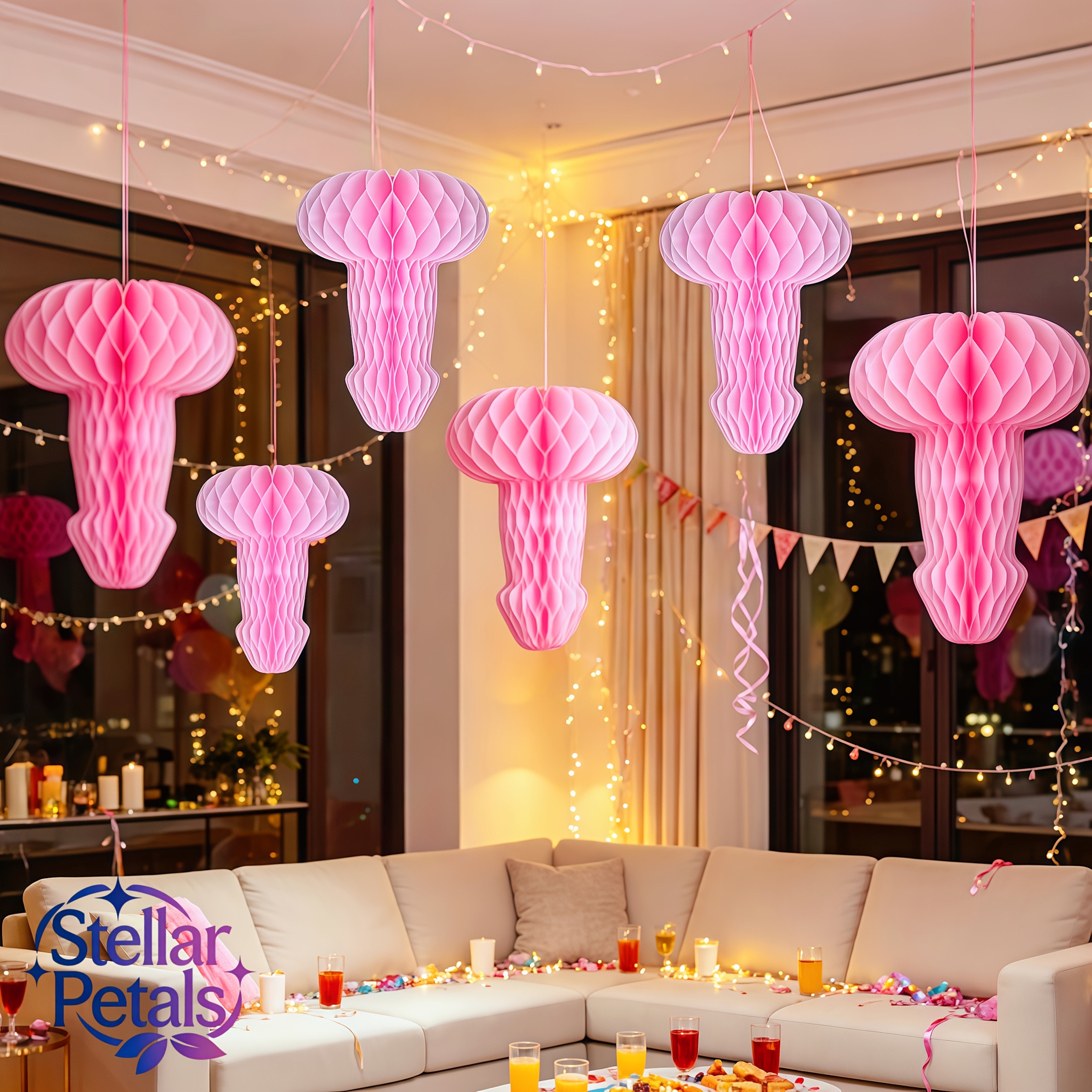 6pcs new artificial party decorations no electricity