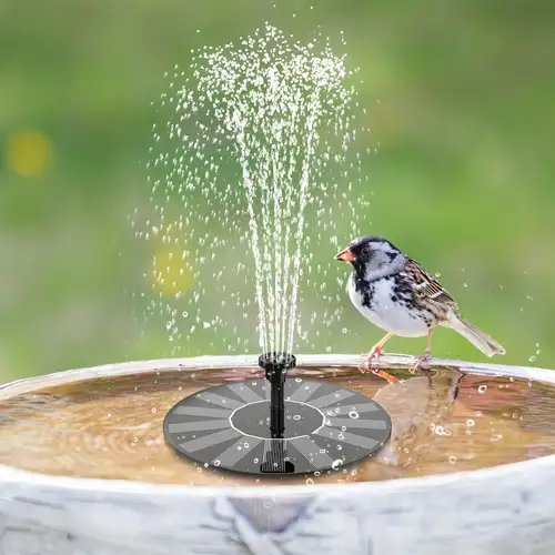 Fuente de agua solar, bomba de fuente flotante para decoración de jardín,  baño de pájaros, estanque, pecera, piscina, ciclo de agua, bomba de fuente