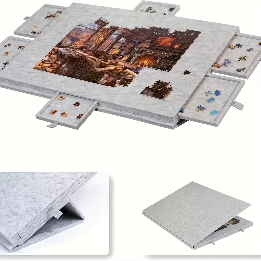 table puzzle portable 6 en 1 support couvercle planche - Temu France