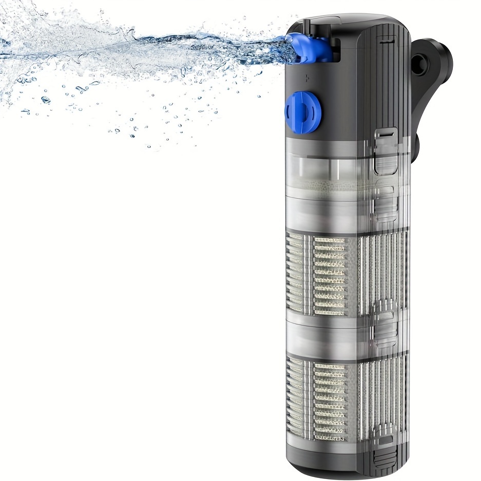 

Freesea Aquarium Filter Fish : 8w Submersible Filter 3-stage Filtration System For 40- Gallon Turtle Tanks