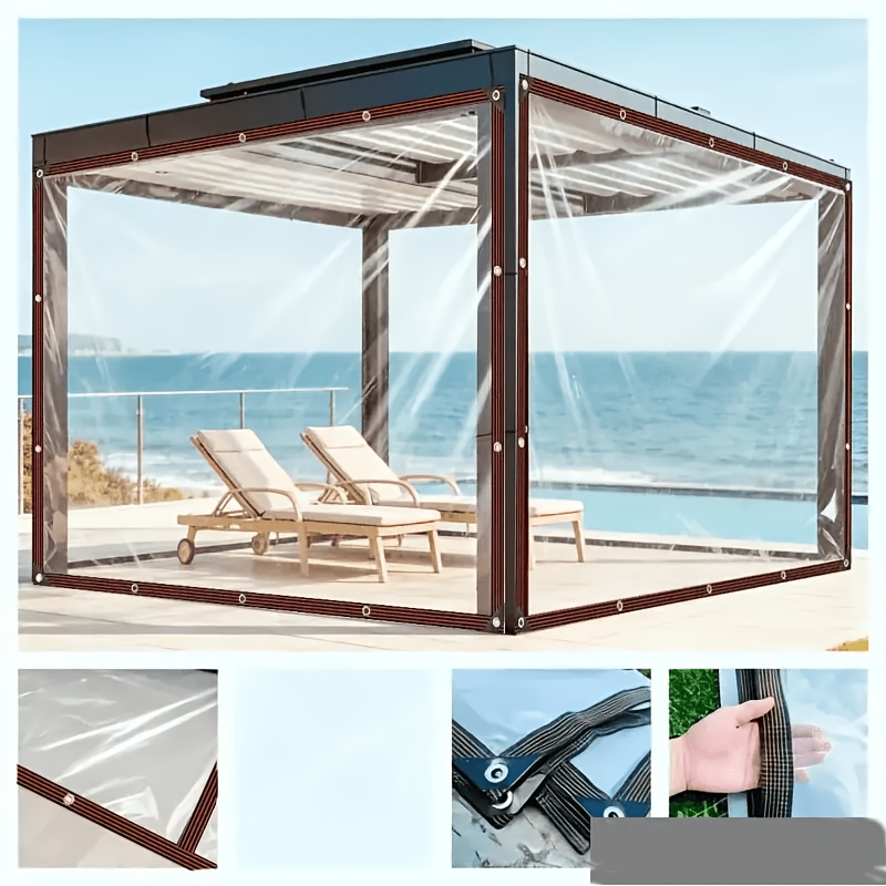 TEMU Tela impermeable para exteriores de , engrosada y resistente a , de varios tamaños, con aislamiento térmico y protección contra las heladas.