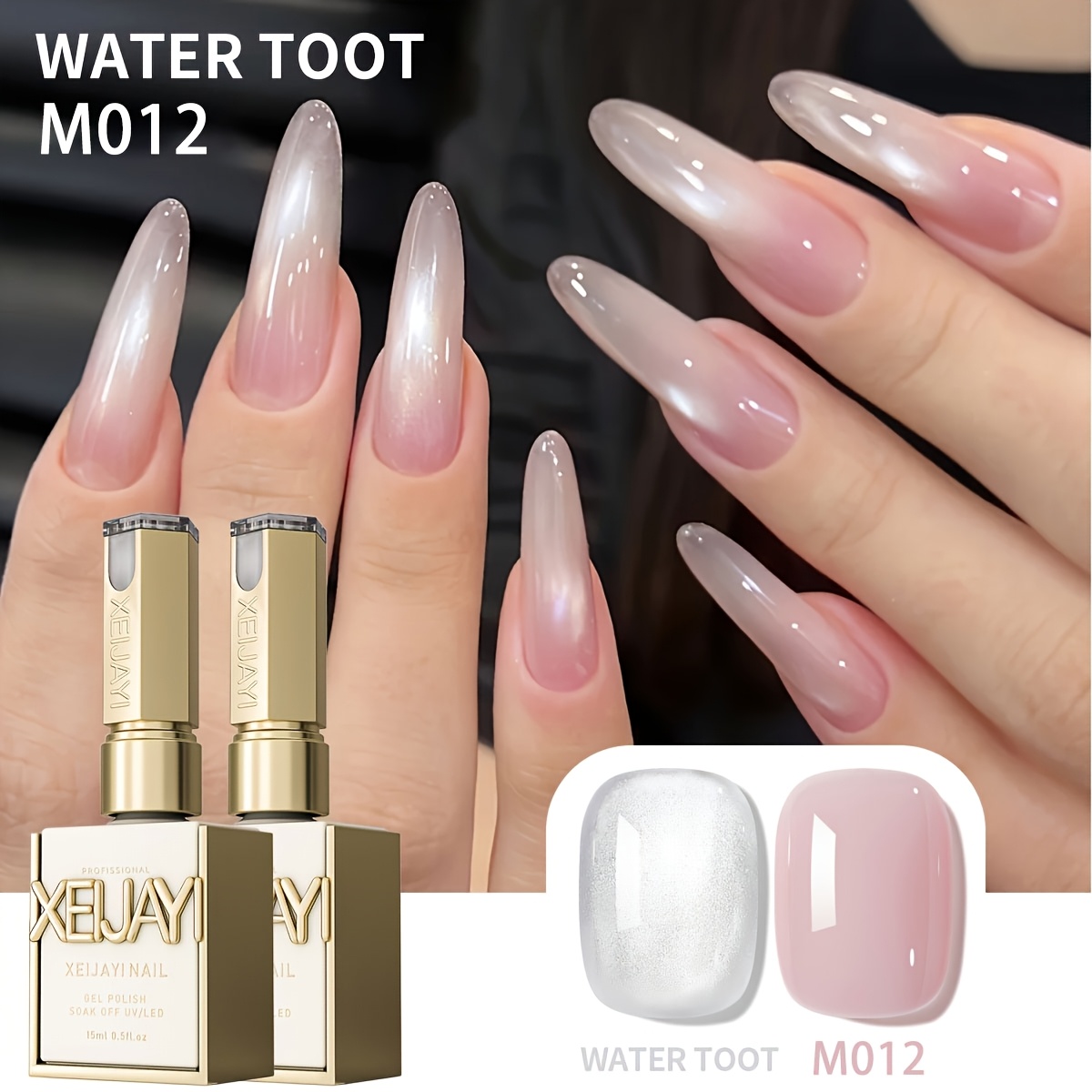 Image of 2color 15ml Spring Nail Trends 2025 Bright Nail And Pink Colors Gel Nail Polish Set, Led Soaking Nail Gel, Semi-permanent, Quality Nail Art Gel Bright