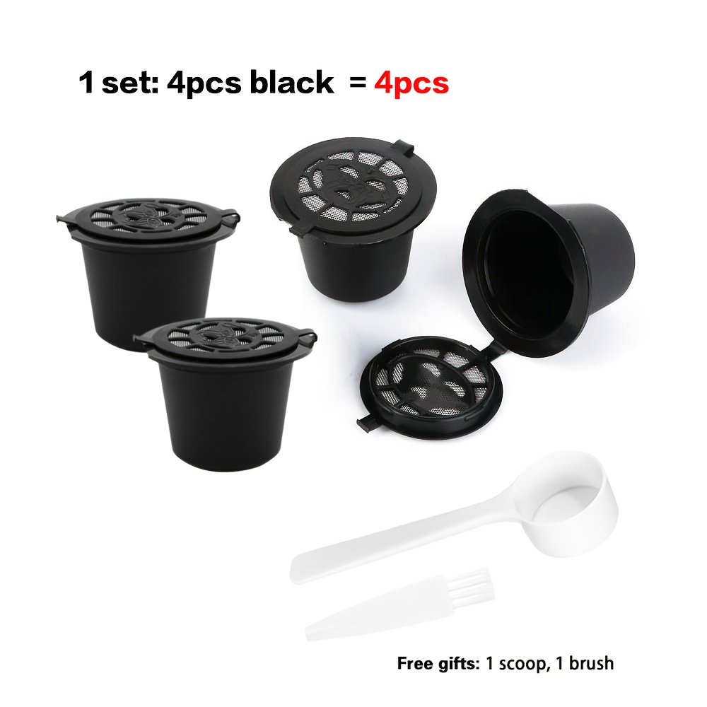 E-shop [Wiederverwendbar] 4 Stück, Wiederverwendbare Kaffeefilter, Recyclebar, Geeignet für Zuhause Büro