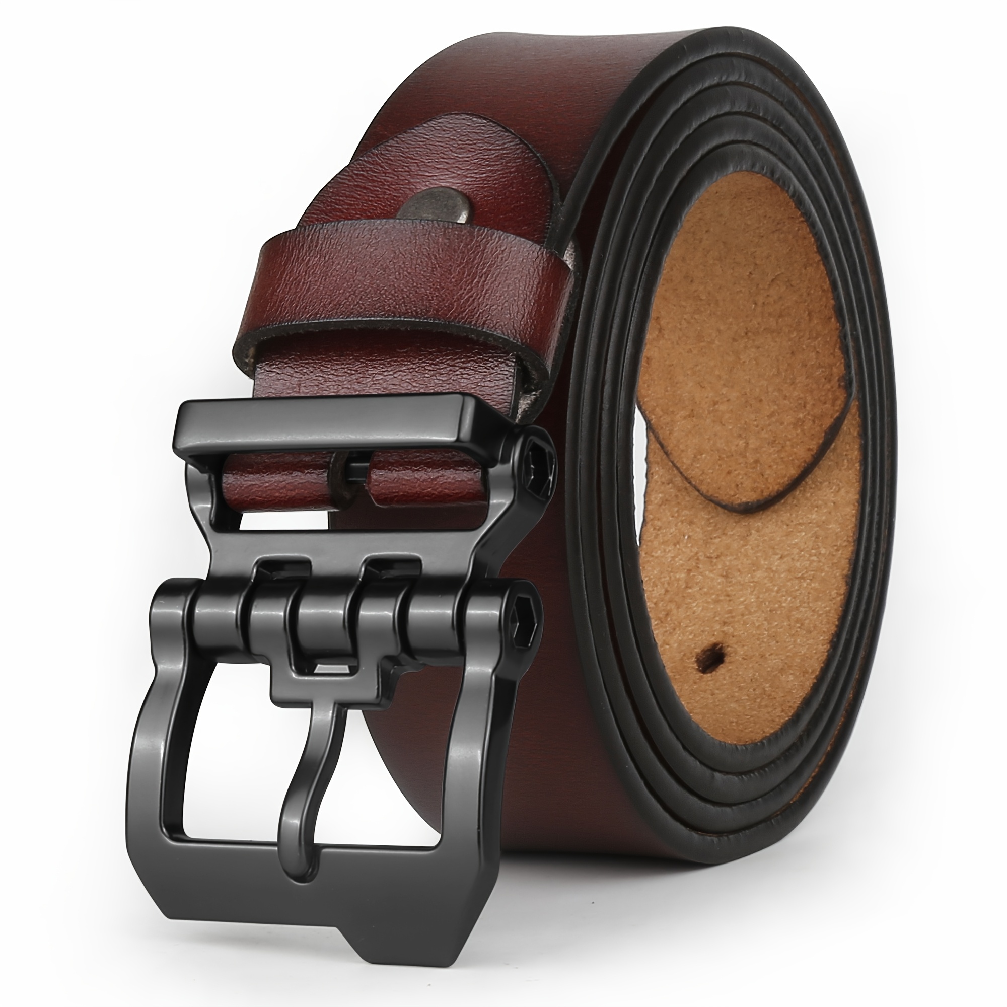   belts for men casual mens belt leather for jeans cowboy genuine leather retro style belt plus size 28 64 width 1 45