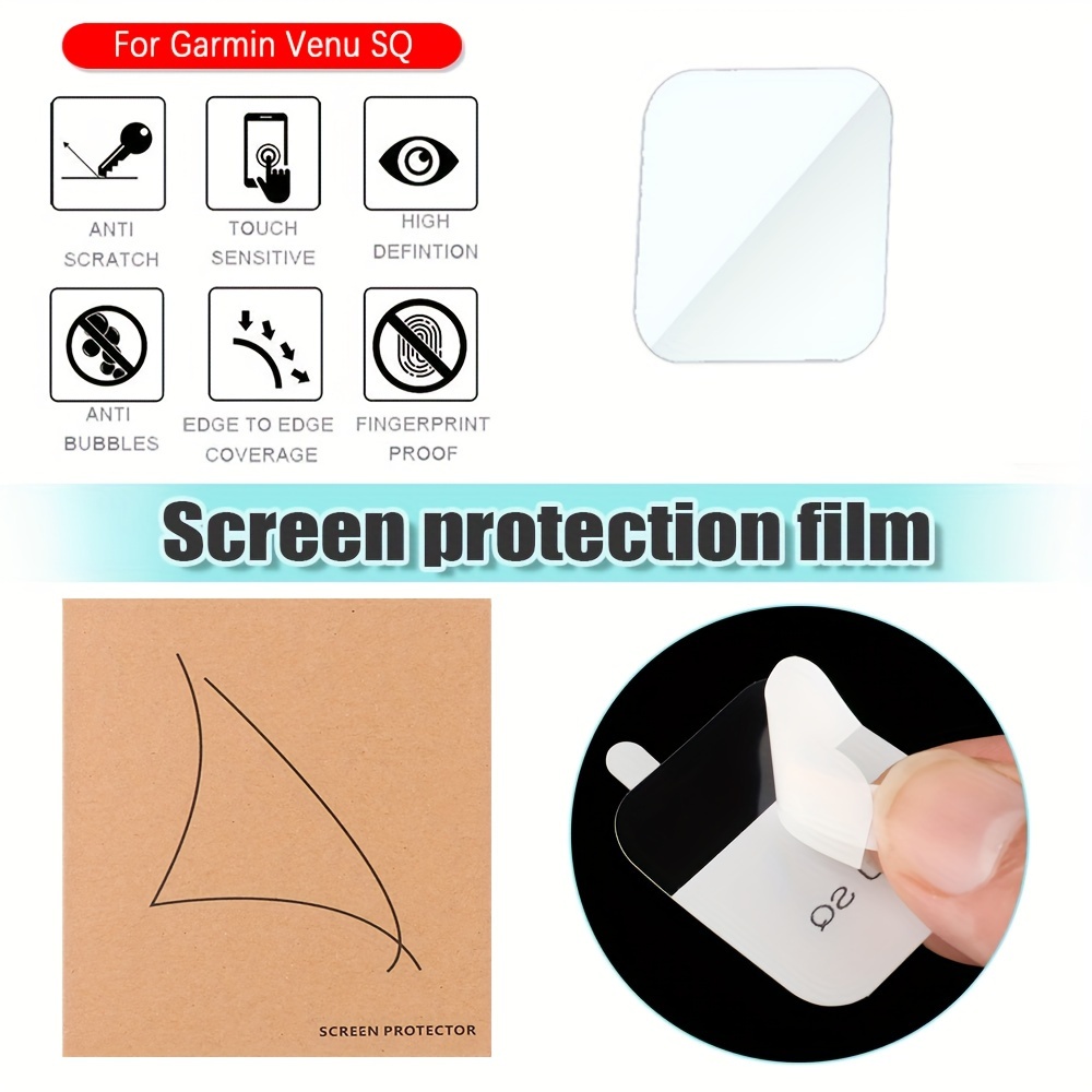 6x Film Protection Ecran pour Garmin Venu Sq 2 Music Film Protecteur Clair