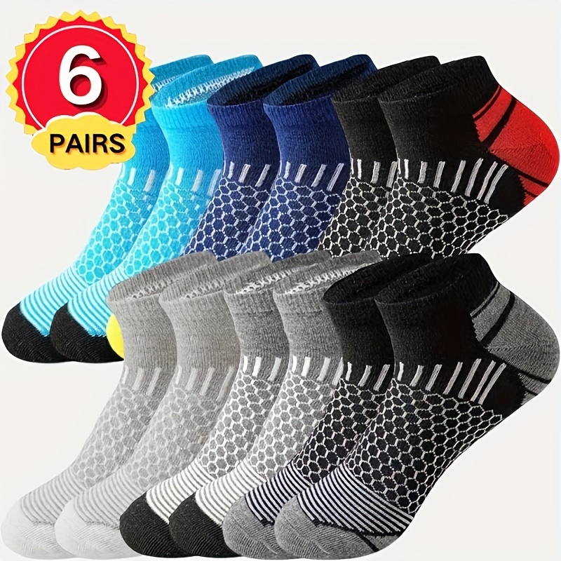 E-shop 6 Paar Herren Jahreszeiten – Bequem, atmungsaktiv, Outdoor, Freizeit, Sport, Laufen,
