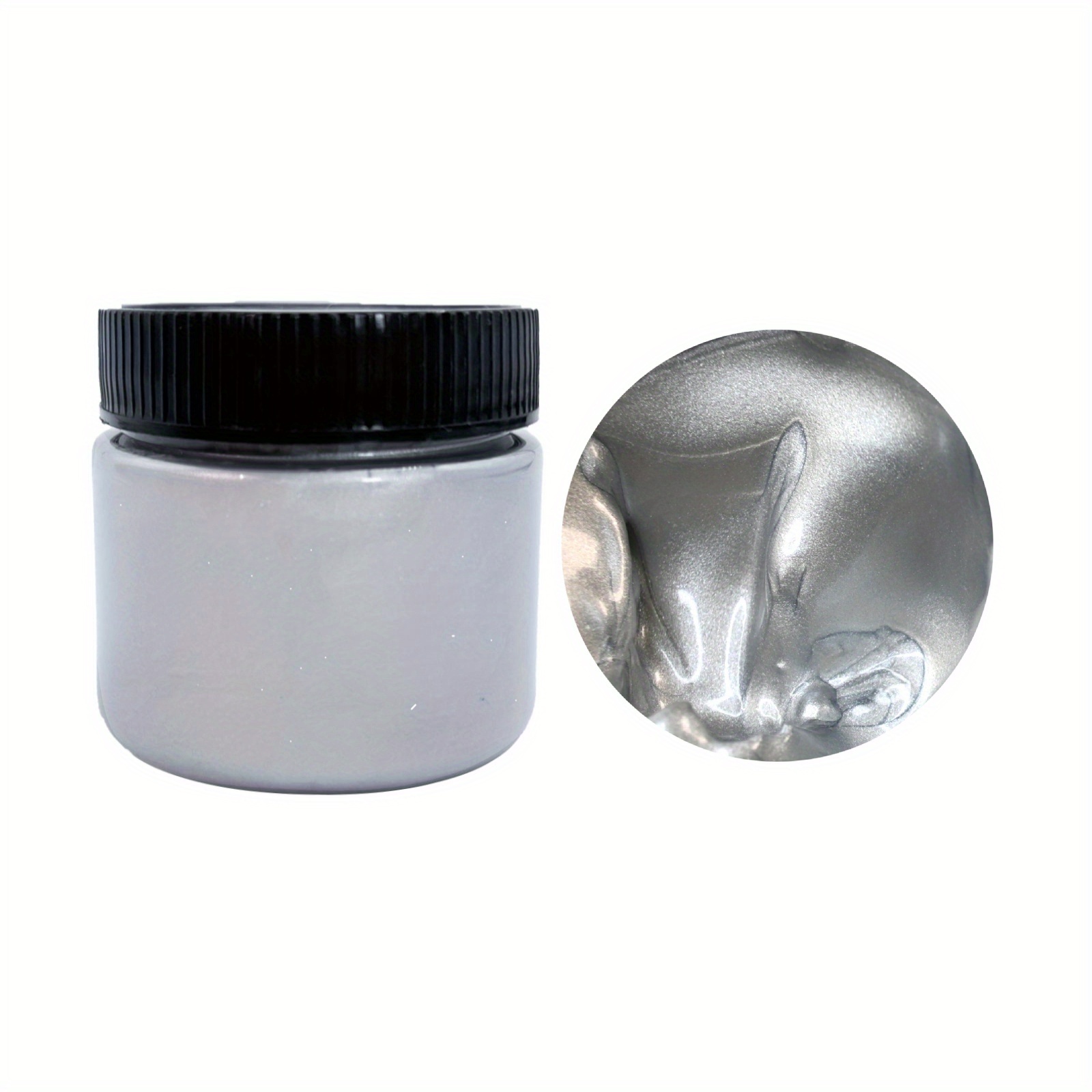TEMU 3.38oz/ 100ml Metallic Acrylic Paint, Acrylic Paints For Art Supplies, Metallic Acrylic Paint For Canvas, Rocks, Fabric And Ceramic, Waterproof,