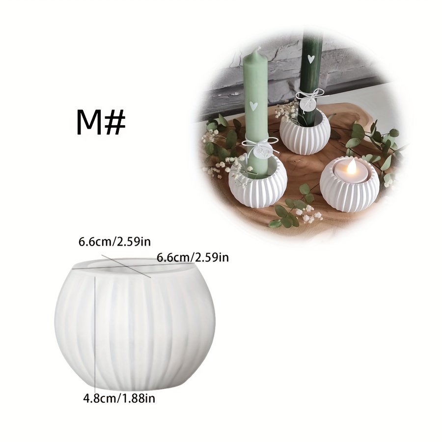 Clay Mold For A Striped Storage Box, Decorative Piece, Home Decor, Candle Holder, And Resin Plaster Silicone Mold