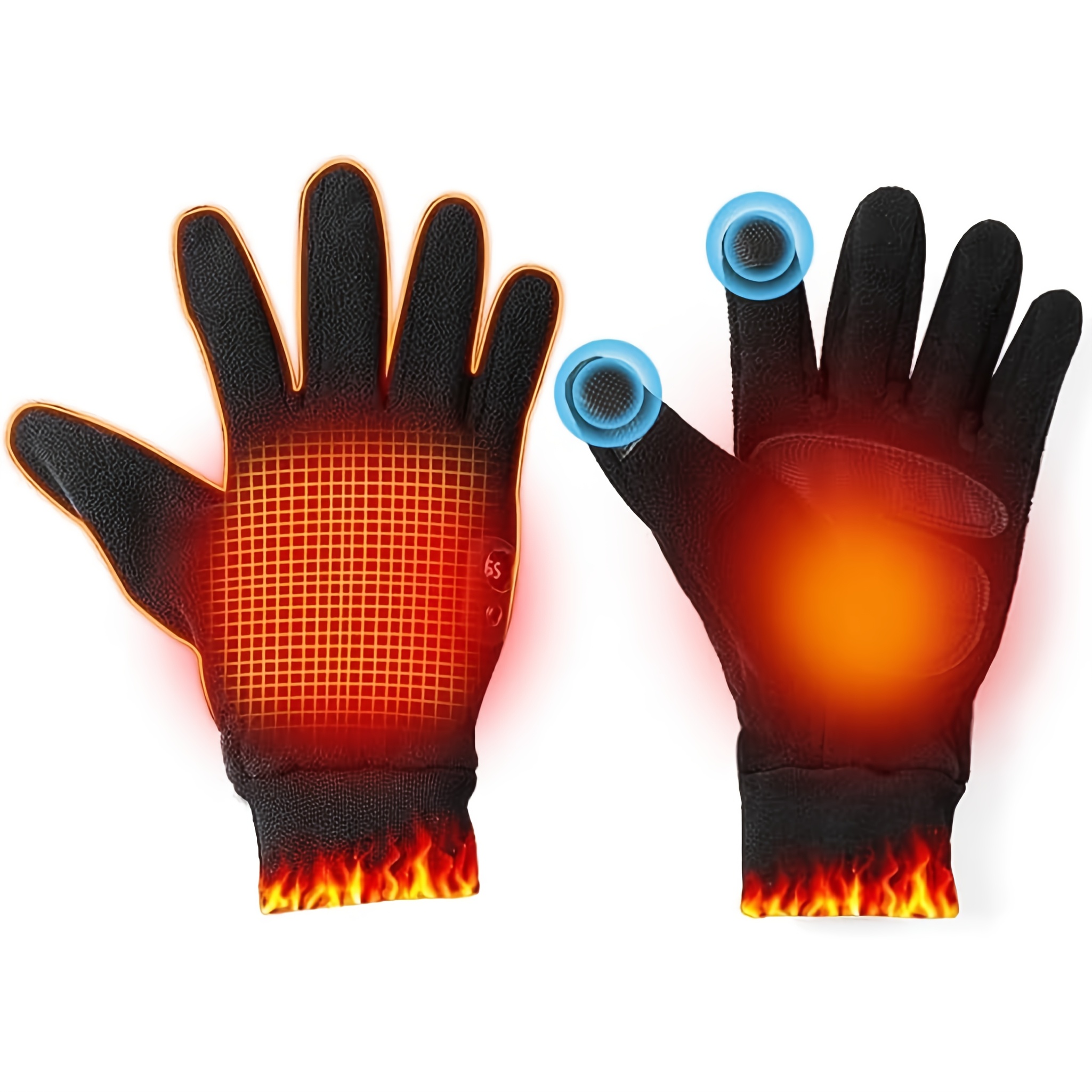 thickened work gloves electrically heated gloves built in battery heating to   adjustable temperature washable hand protection safety work gloves for industrial construction carpentry winter promotions winter clearance Product details 7