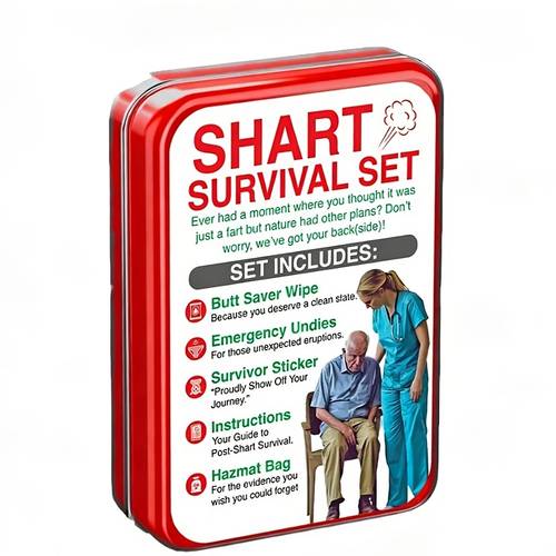 creative prank funny aid kit emergency toilet set wet wipes and disposable underwear humorous gag gift fun gift for at friend