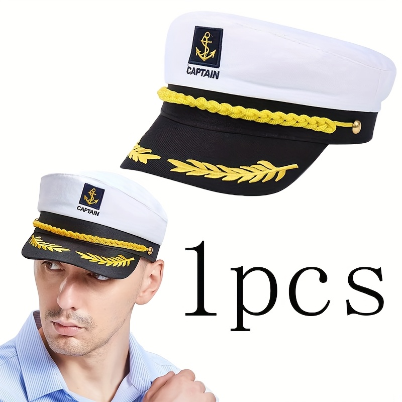 Captain Hat Voonne Kids Navy Hat Yacht Military Hats Boat Skipper Ship ...