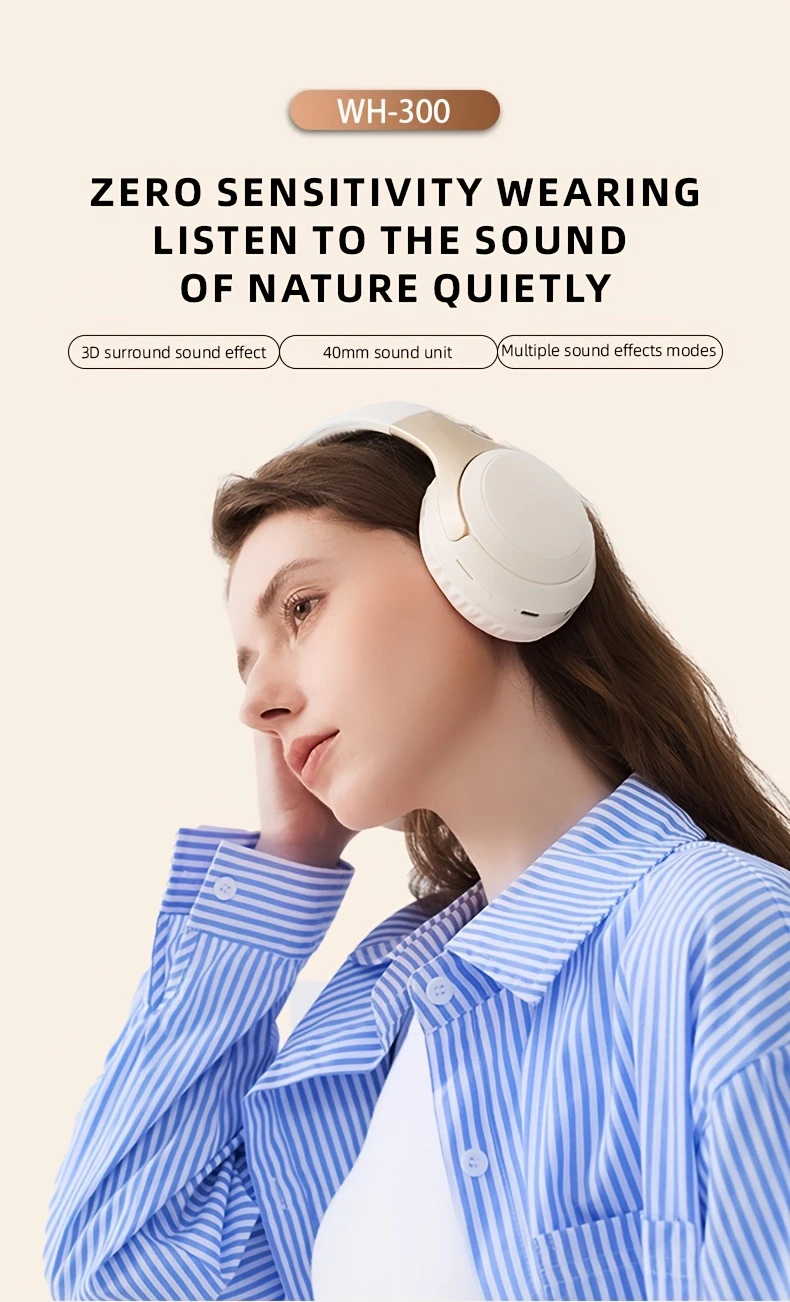 wireless wireless headphones active noise cancelling hifi foldable lightweight design fit with over ear mic for home office long lasting playtime usb c fast charge closed back styl details 2