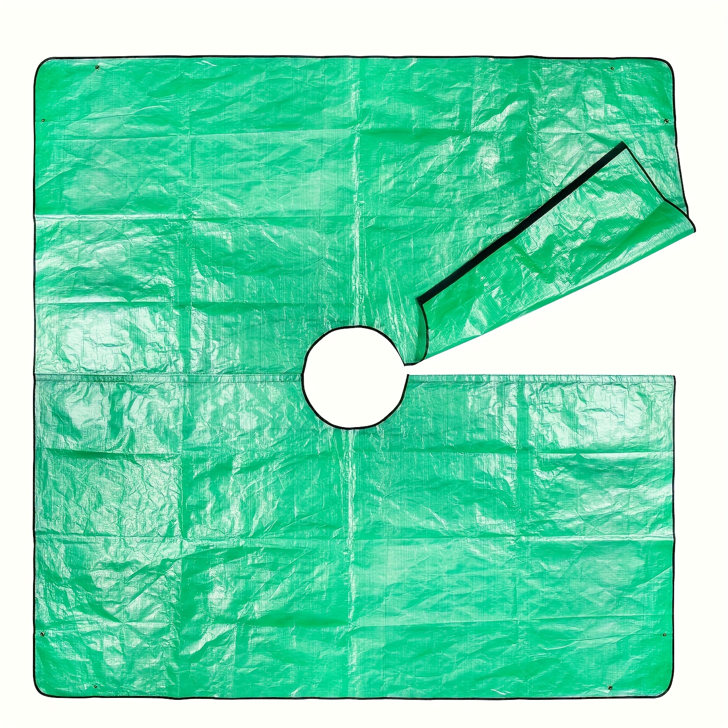 E-shop Dies ist eine Asphalt-Landschaftsabdeckung zum Trimmen um das , Maße 100,0 cm x 100,0 cm, mit einem 20,0 cm großen Loch, inklusive Fänger zum