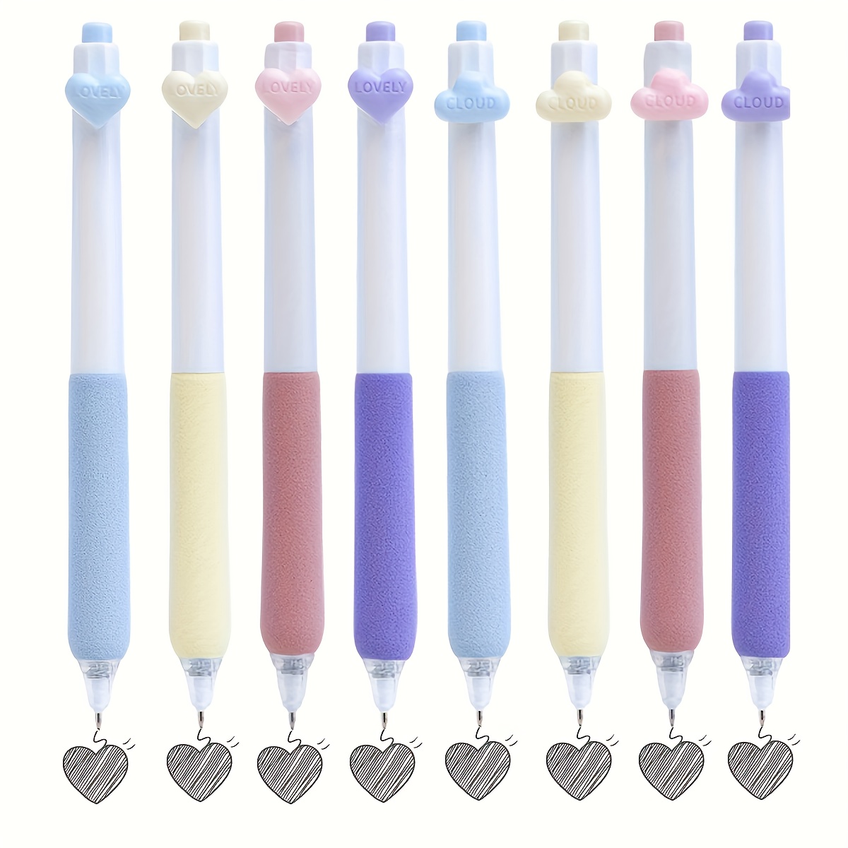 Cute Stretchable Gel Pens Quick drying Black Ink Ballpoint - Temu