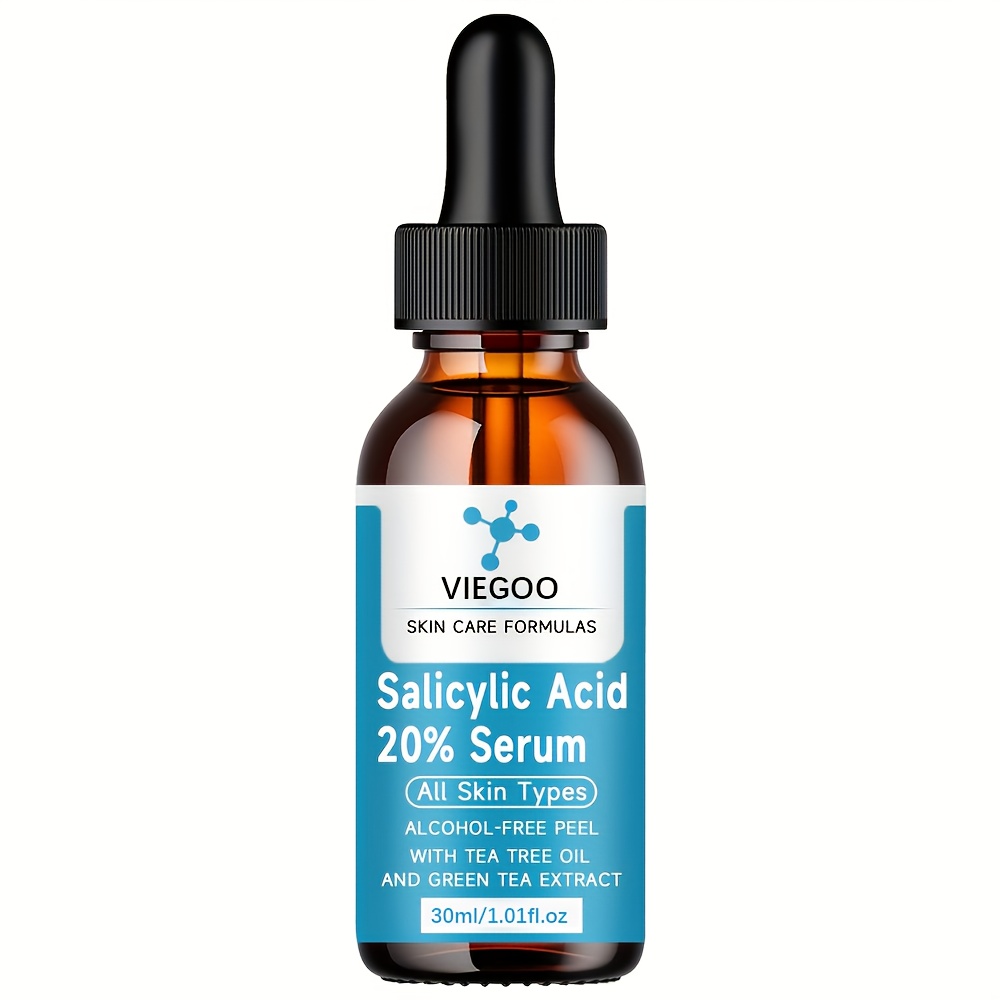 Image of Viegoo Salicylic Acid Serum With Oil And Green Tea Extract, Moisturizes, , And Light Beige, And Skincare, Alcohol-free Gentle Formula, Suitable For All Light Beige Types, Gift, 30ml.