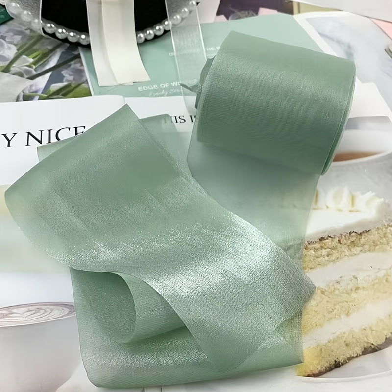 E-shop Glatte und romantische Mullbandbänder, Größe (Breite 6 cm/Länge 3,), zuschneidbar, sehr gut geeignet für die Herstellung von