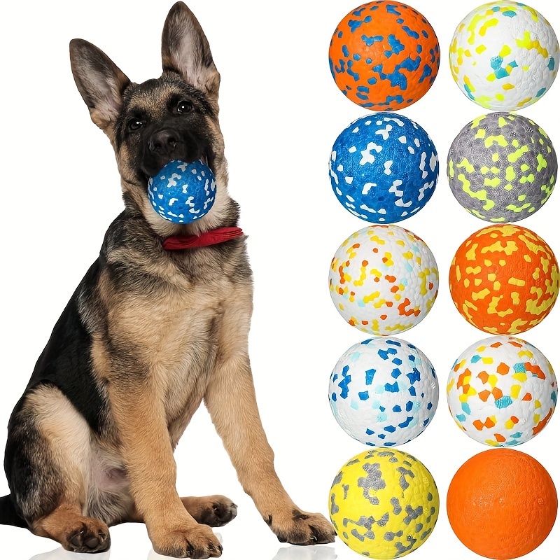 

2pcs Dog Toy Ball For Aggressive Chewers Interactive Dog Ball, Dog Toy For Boredom And Stimulating, Bouncy Floating Ball Rubber Ball For Large Medium Small Puppy Training Fetch