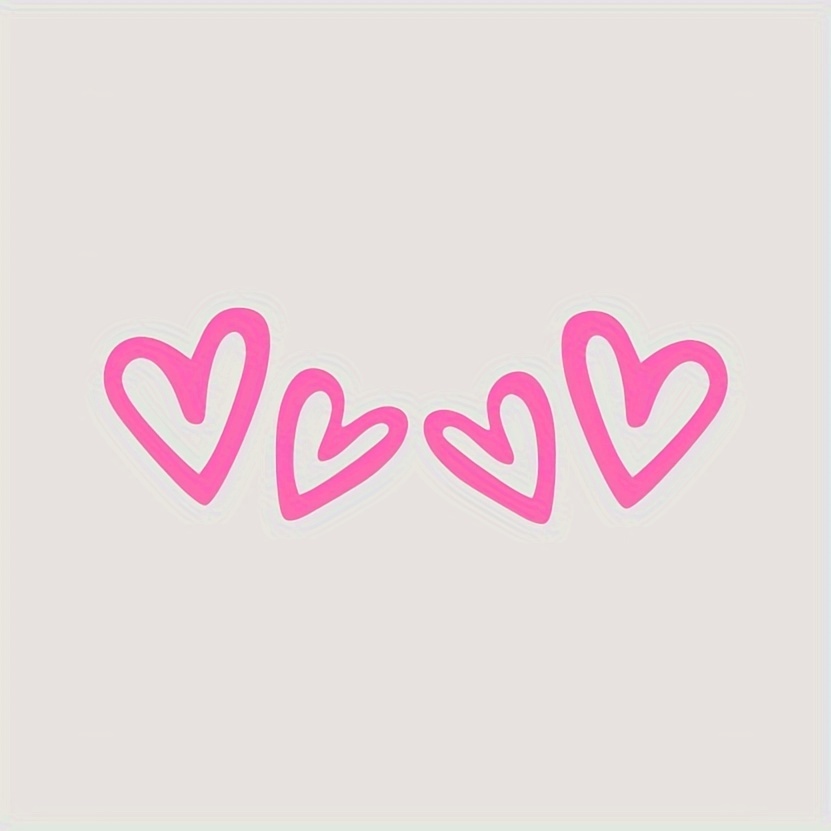 1 Pair Fun Heart-shaped Car Rearview Mirror Stickers Window Stickers Electric Bike Motorcycle Laptop Decals