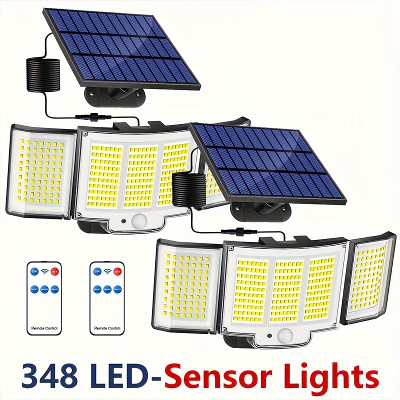 Solpex Luci da pavimento a energia solare, 12 LED, 4 pezzi, bianco, in