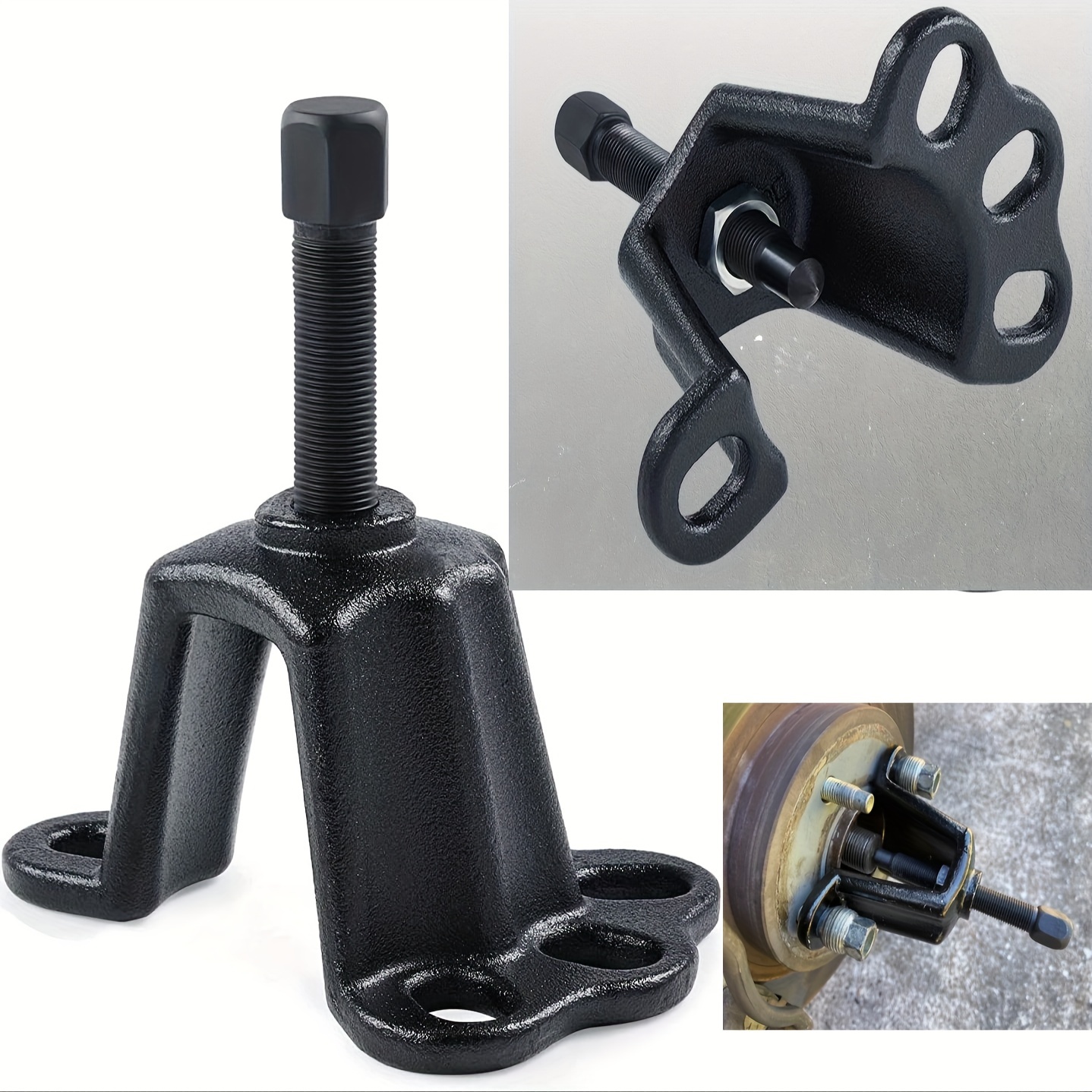 

Universal Fwd Axle & Front Wheel Puller - Flange Type Tool, Power Steering Pulley Remover, Heavy-duty Forcing Bolt, Strong And Sturdy Material, Auto Puller Tool For 3-3/4 To 4-1/2 Inches