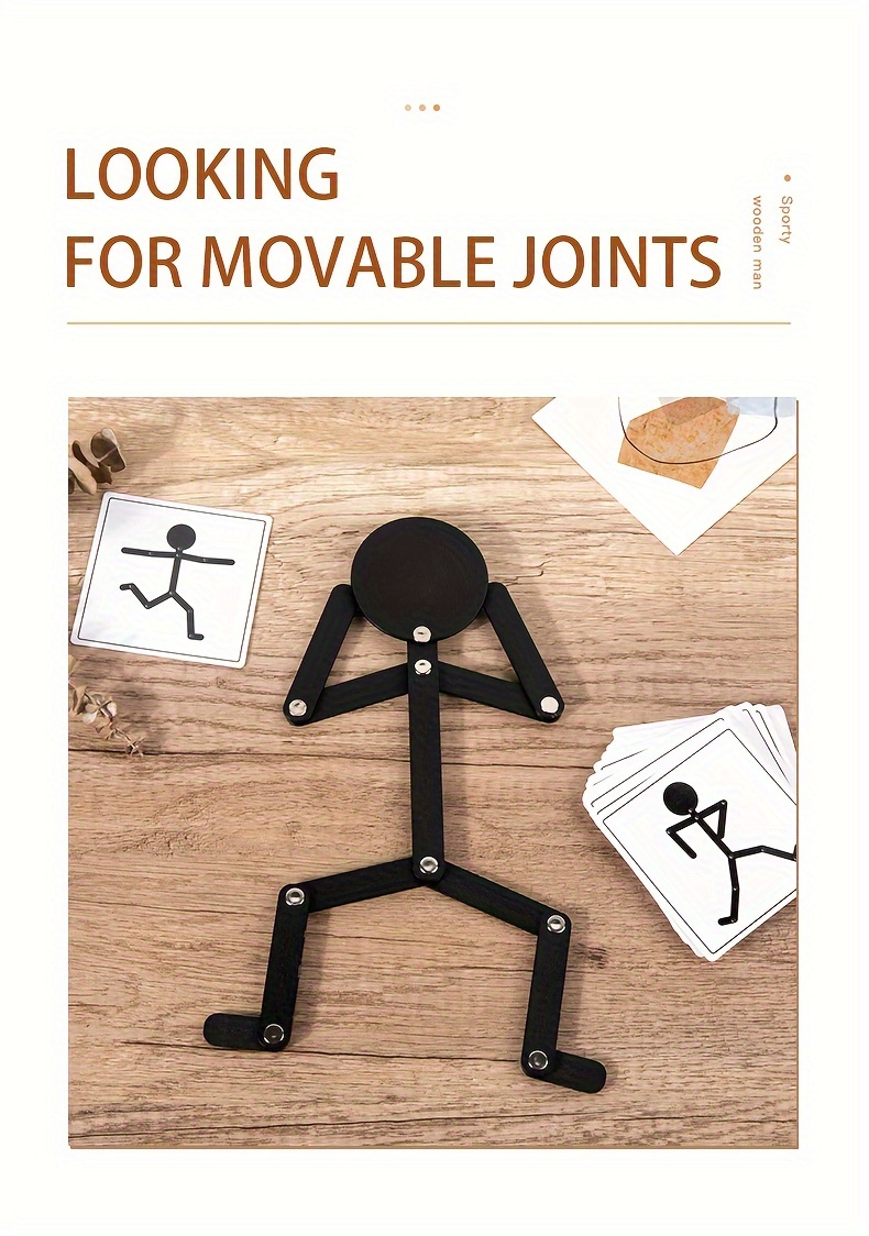 Wooden Puzzle Versatile Activity Little Wooden Figures, a Tabletop Game That Enhances Manual Skills And Promotes Parent-Child Interaction, Perfect As Gifts for Christmas, Birthdays, And Parties for Boys And Girls