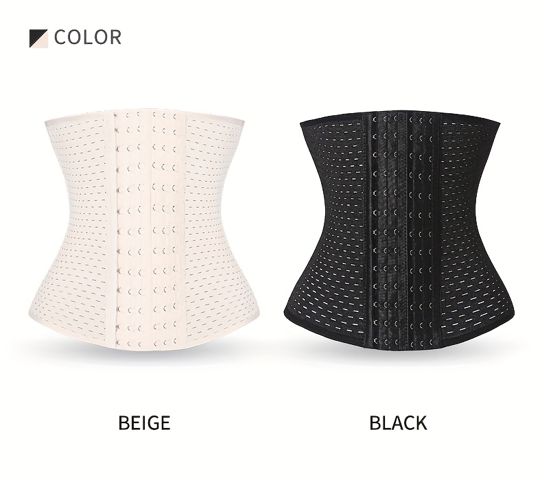 Waist Trainer Corset Shapewear Tummy Control Body Shaper Waist Cincher for Women Postpartum Belly Band Wrap with 6 Rows of Hooks