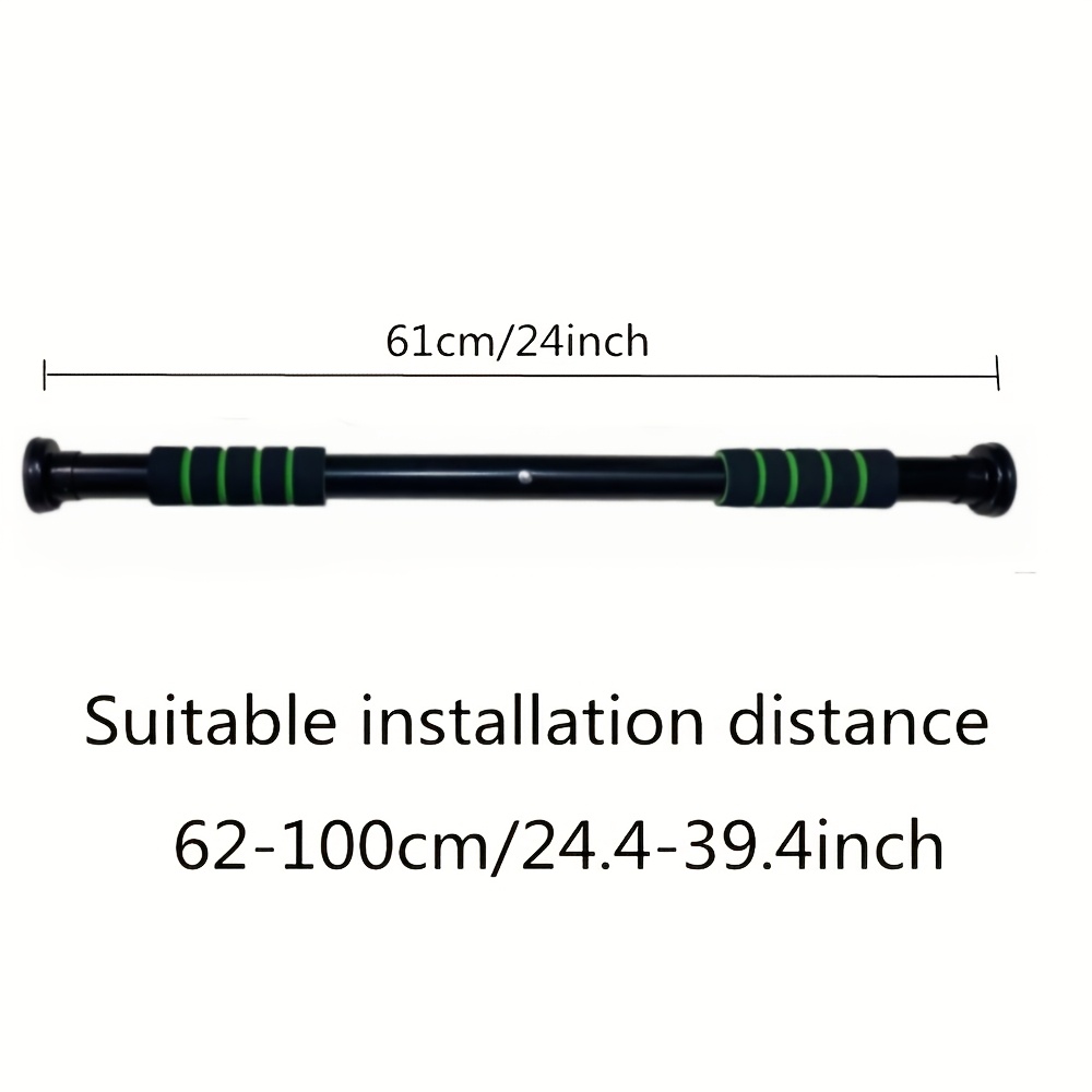 TEMU Adjustable Door Frame Pull Up Bar Home Fitness Horizontal Bar No Punching For Home Gym Strength Training Use Fit For Fitness Enthusiasts Workout