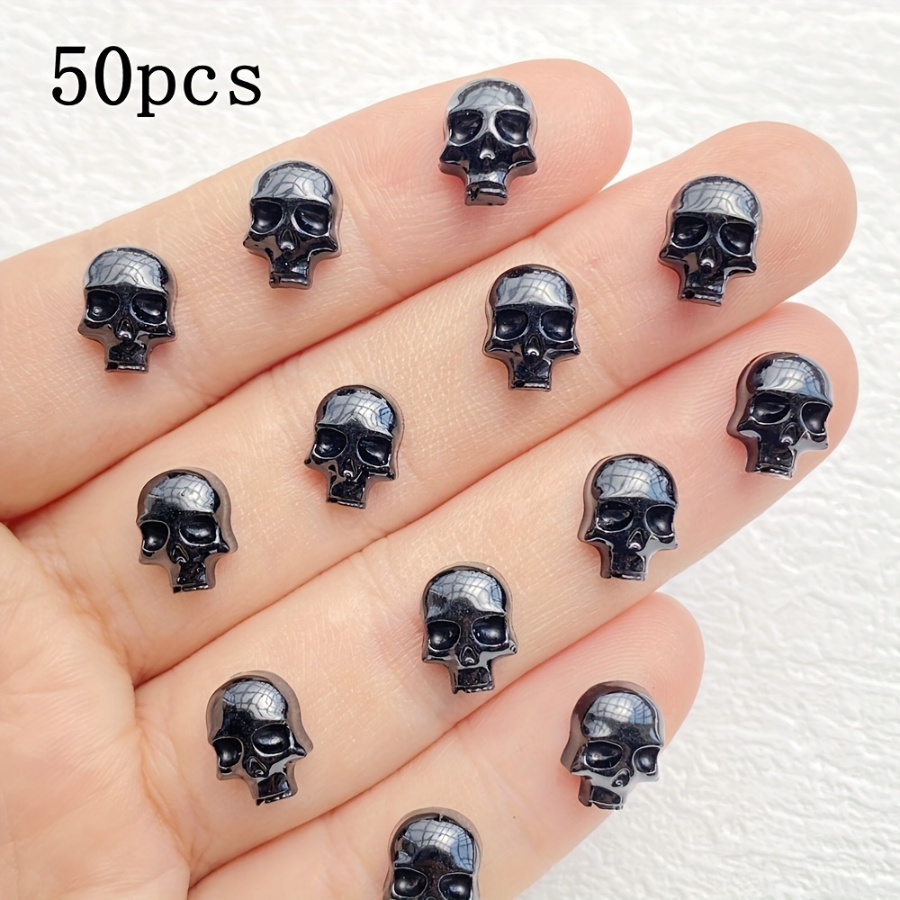 20/50pcs Halloween Craft Set - Resin Flat Back Stones, Suitable For Nail Art, Scrapbooking, And Jewelry Making