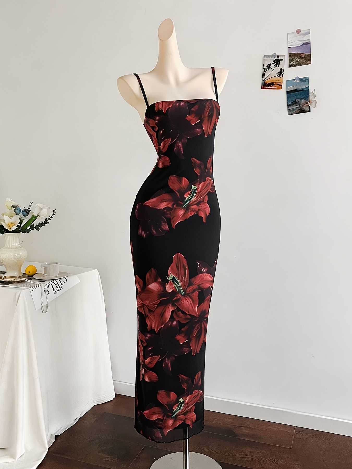 red black dress sold on Temu Canada