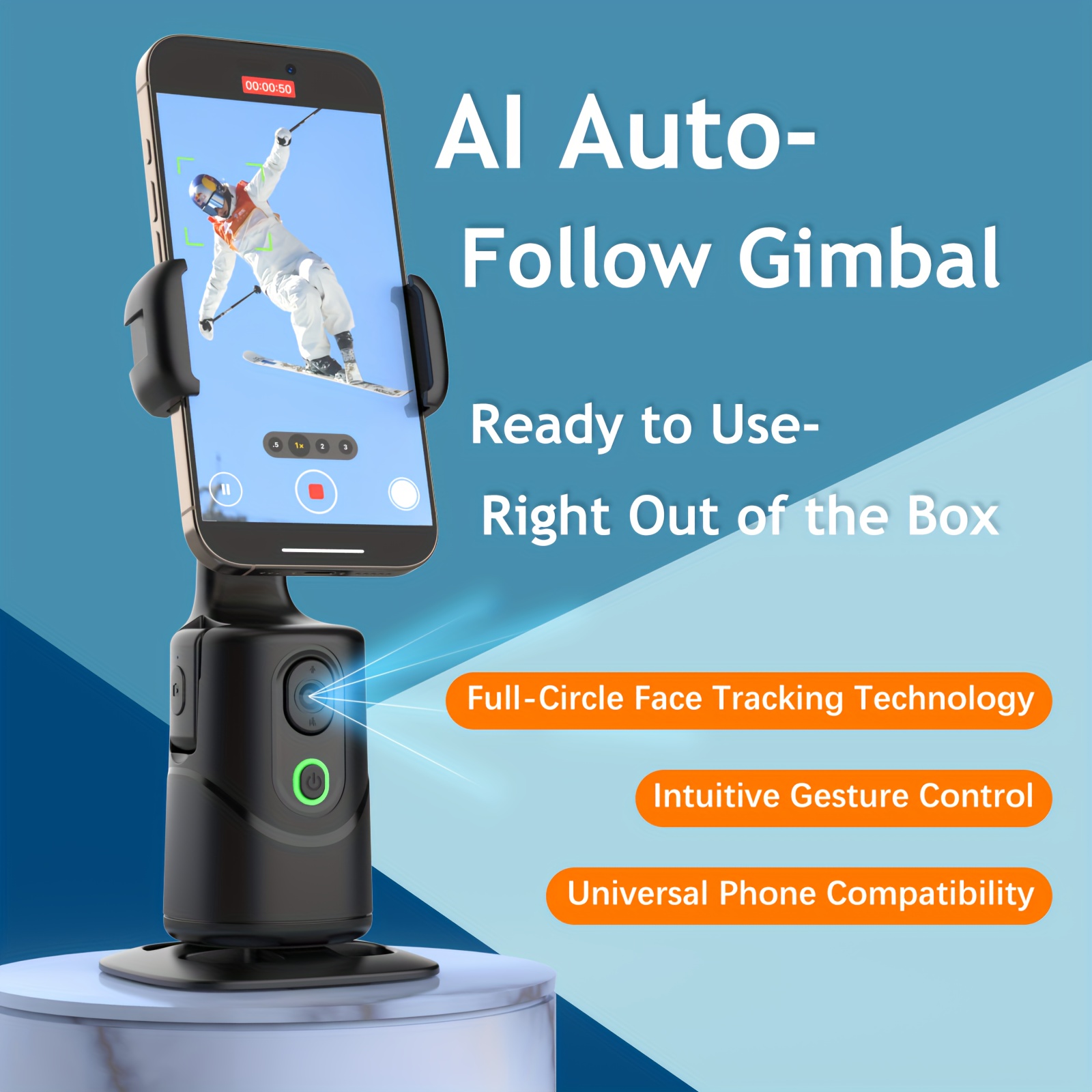 360 gimbal automatic Temu New Zealand