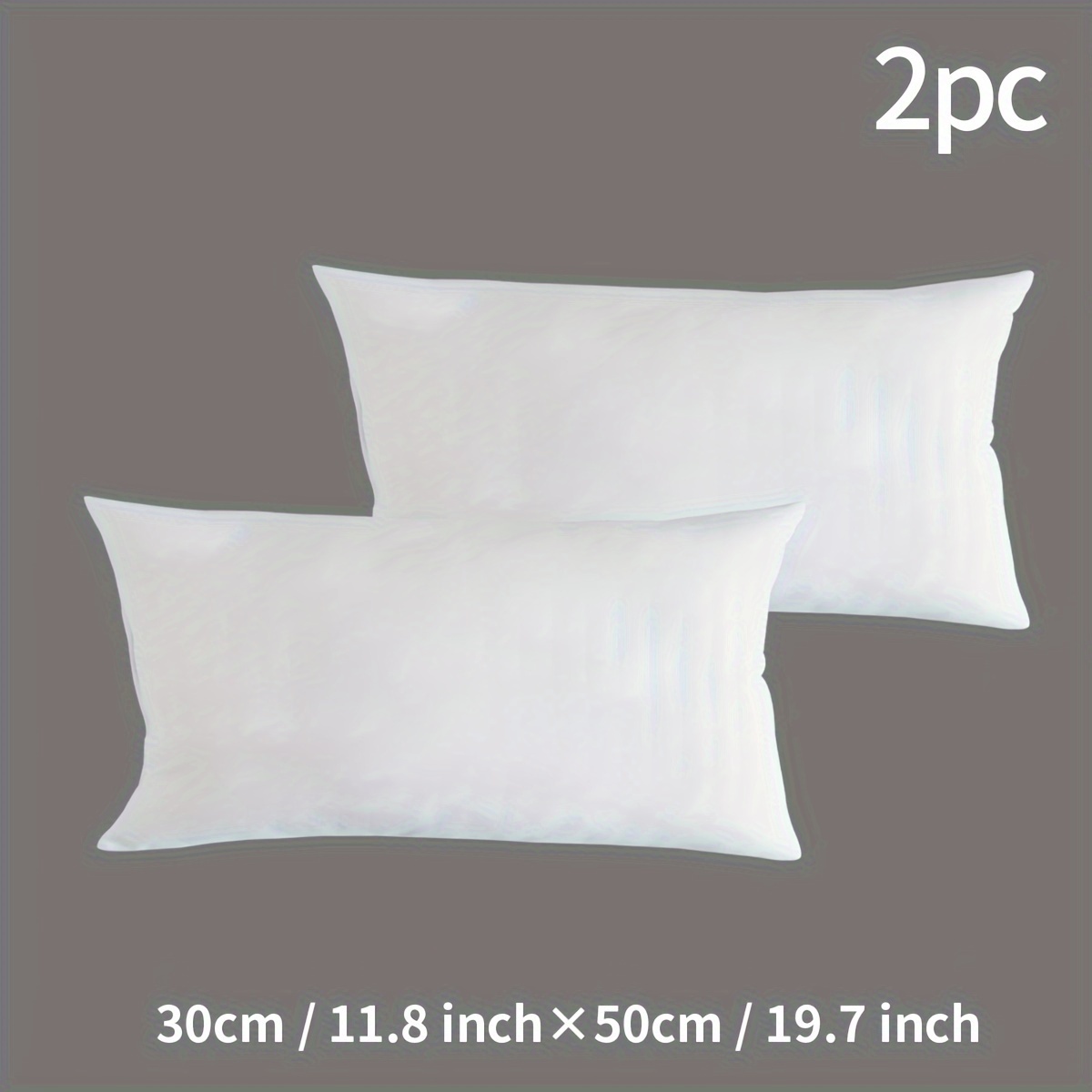 TEMU 1pc/2pcs/4pcs Garniture de coussin en tissu polyester blanc, noyau d'oreiller, rembourrage carré, intérieur et , convient pour la décoration