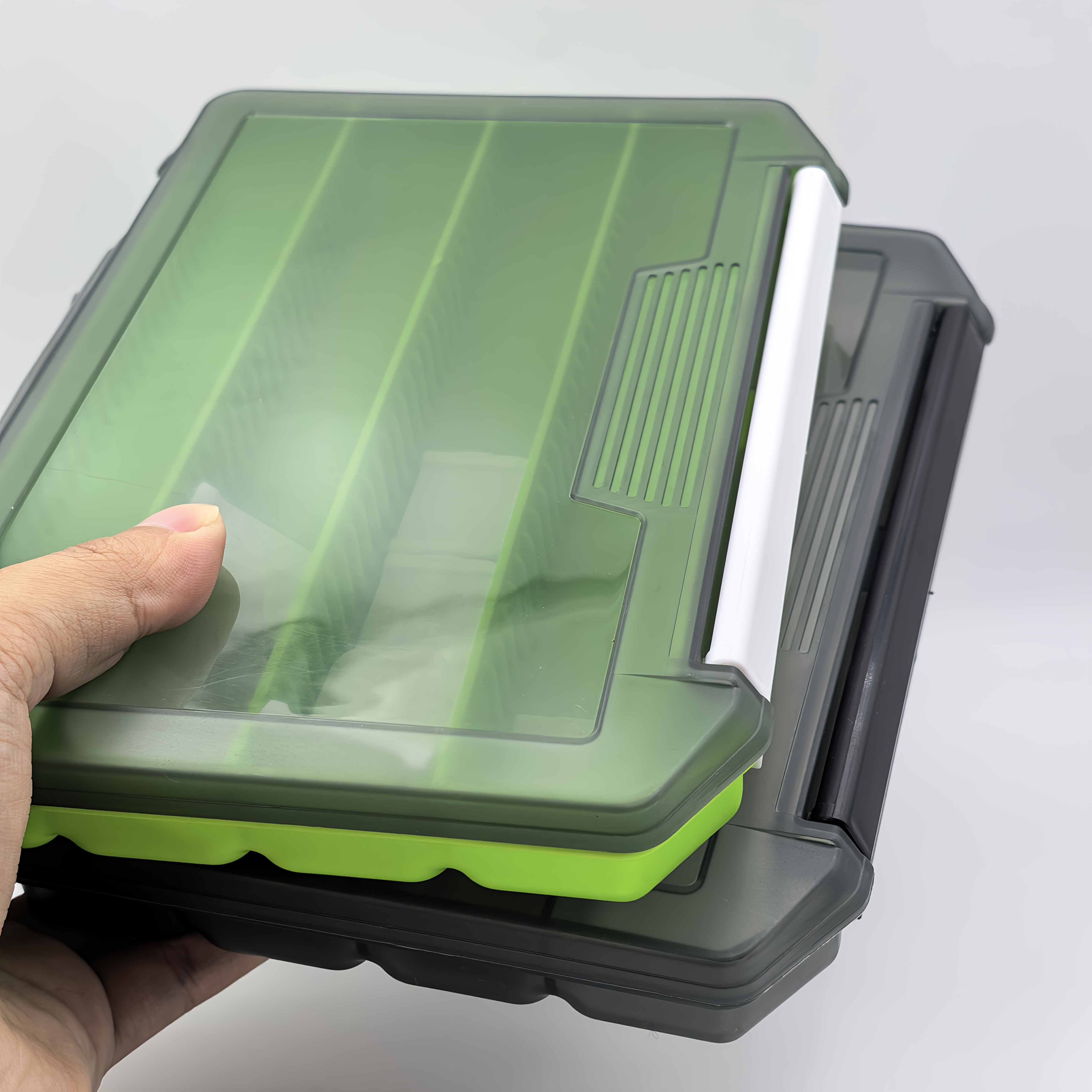 TEMU 2 piezas de almacenamiento multifuncional para señuelos de pesca - PP duradero, cubierta transparente, ideal para y aditamentos, , cajas de