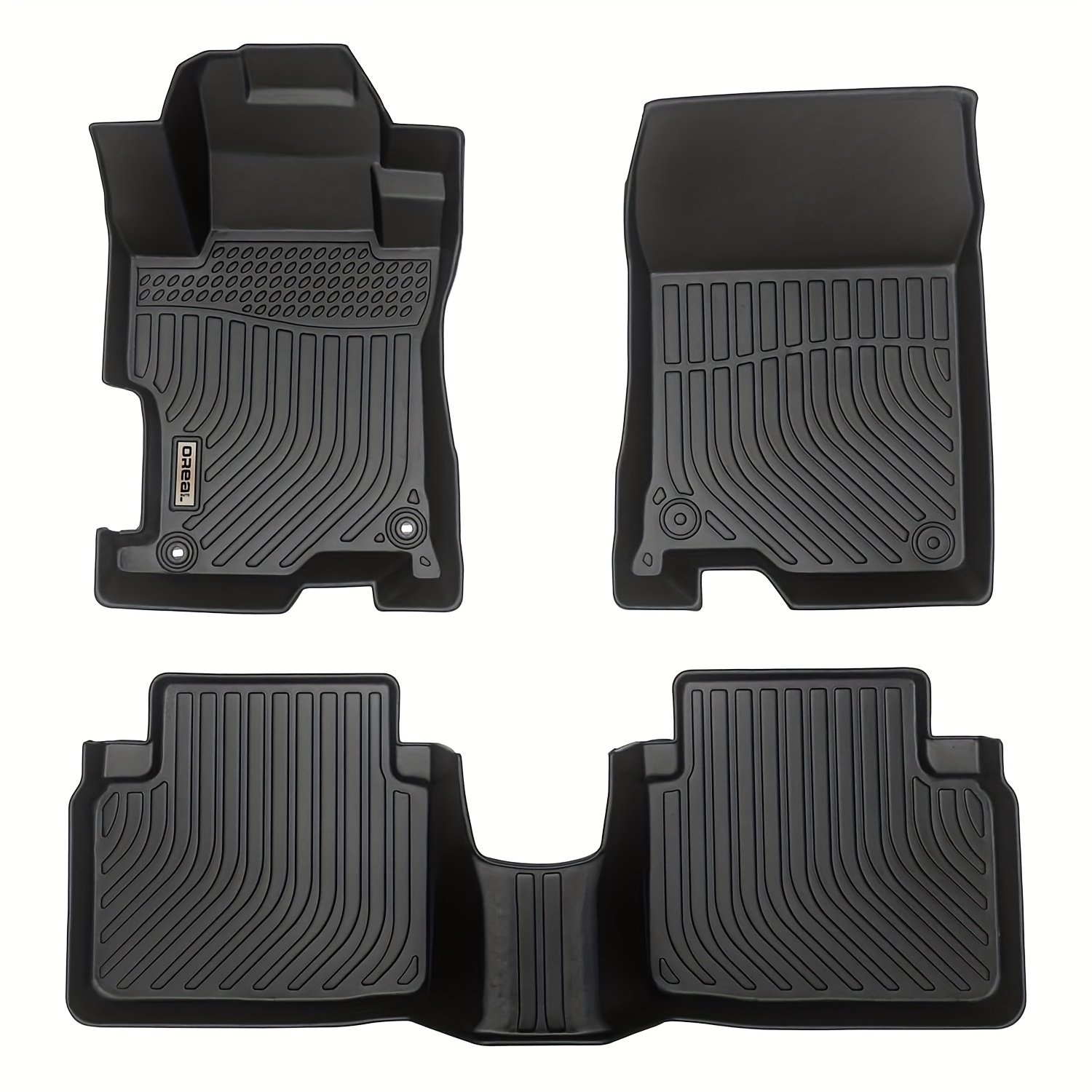 TEMU Orealauto Replacement Floor Mats For 2008-2012 Accord Sedan, Heavy-duty, , Front And Rear Carpeted Liners, , Non-slip Storage