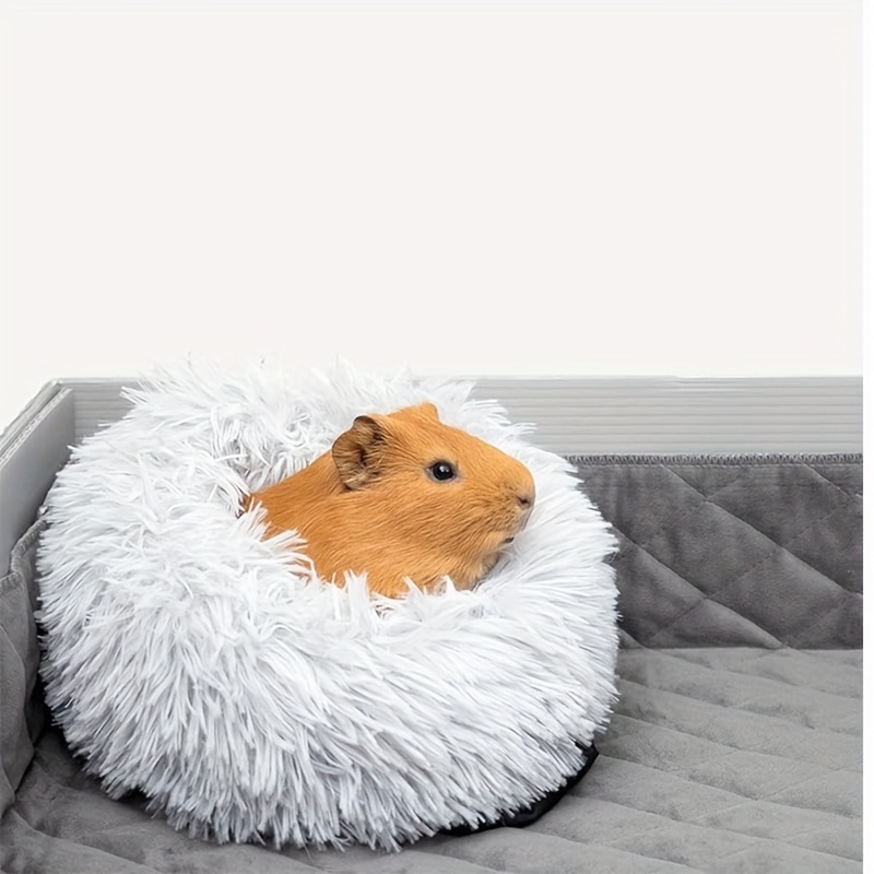 Long Plush Hamster House Chinchilla Nest Dwarf Rabbit Nest Guinea Pig Long Hair Mat
