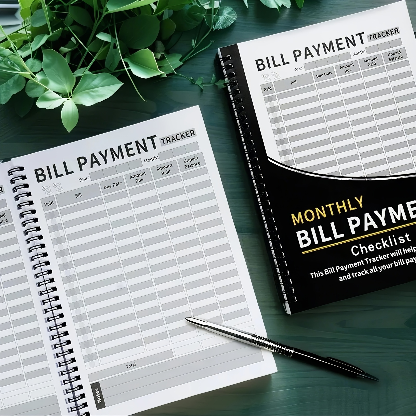 48-Month Bill Organizer and Budget Planner Notebook with Monthly Expense Sheets, Payment Log, and Savings Overview