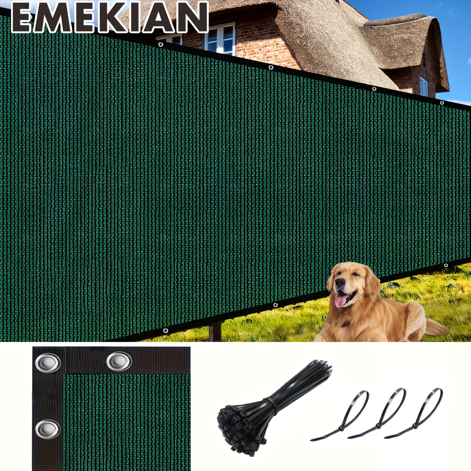 E-shop EMEKIAN Balkon Sichtschutz , Sichtschutz Barriere Schattierungsnetz Sonnenschutz Tuch, UV Schutz, für Apartment, Terrasse, Hinterhof, Pool,