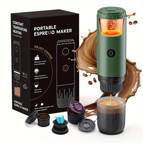 portable machine travel coffee maker for camping car coffee maker self heating with ground coffee ns capsule dg capsule for rv hiking office