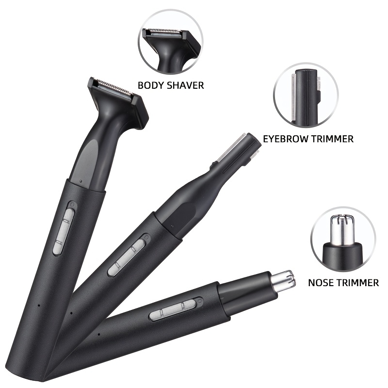 4 in 1 multi function electric hair remover set usb rechargeable trimmer for face nose eyebrows legs bikini area portable gentle ideal for men women great gift for travel or everyday grooming Product details 0