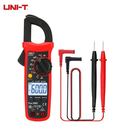 unit digital clamp meter true rms multimeter 4000 400 current ammeter ac voltmeter non contact voltage tester data hold 28mm openning