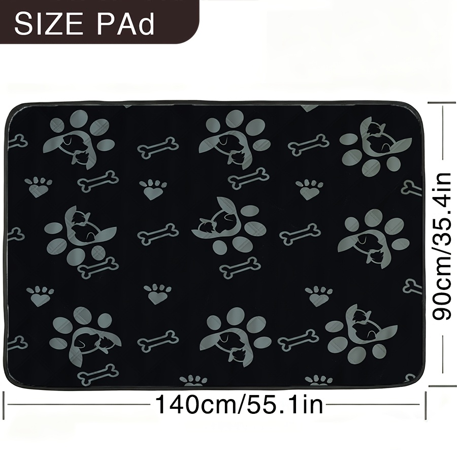 TEMU 1pc Individual Small Dog Print Washable Reusable Pet Mat Pet Training Pad Home Pet Mat Durable Easy To Clean Furniture Protection Sofa Mat