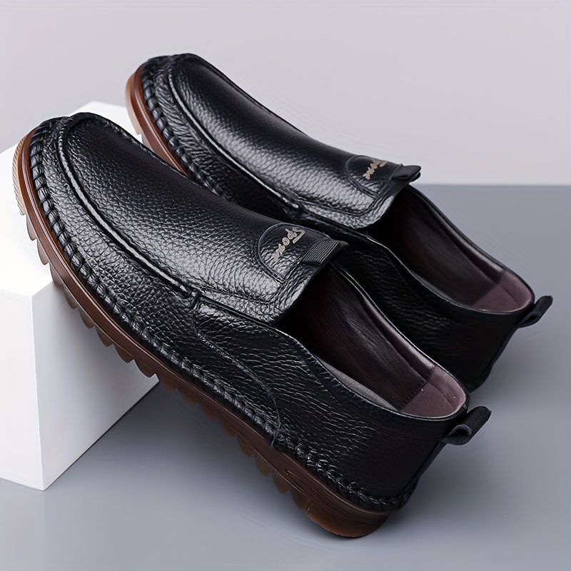 Men'S Summer Business Casual Shoes with Soft Soles, Soft Oxford Shoes, Comfortable Slip-On Walking Shoes for Outdoor Use.