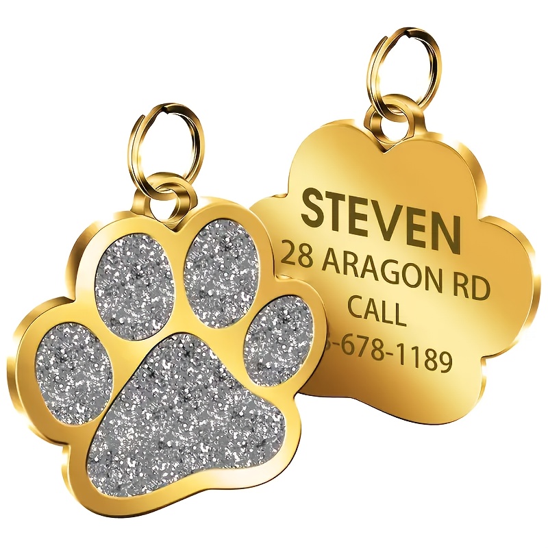 TEMU 1pc Custom Name Tag | Engraved Name & Phone Number Outdoor Keepsake | Father's Day Gift