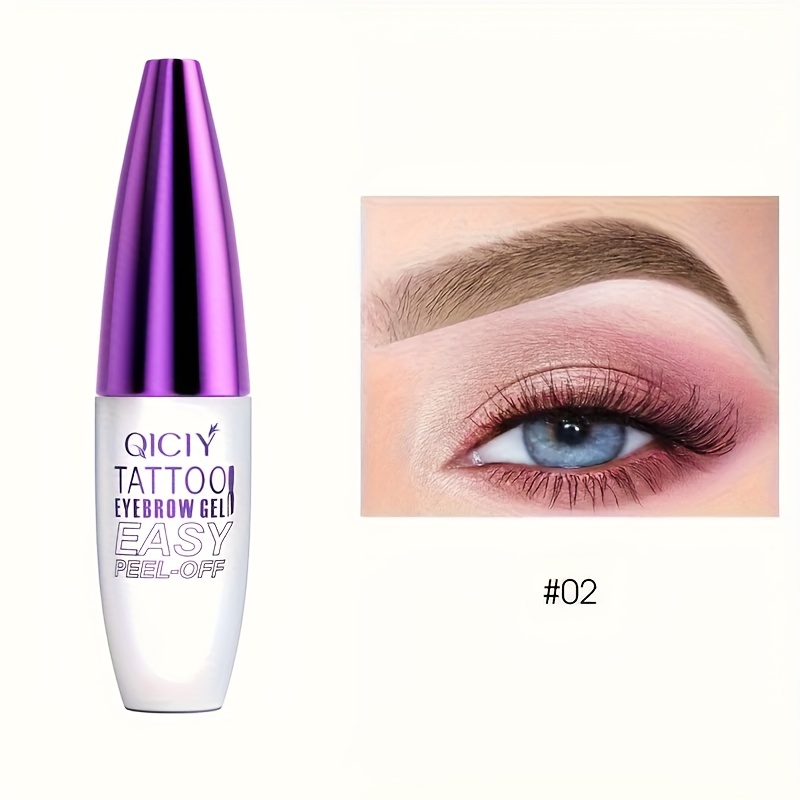 1pc waterproof eyebrow tattoo eyebrow gel sweatproof long lasting natural look     eyebrow makeup experience   film   tearing off eyebrow cream for   types   brows natural look brows sweatproof brows easy application lightweight texture brow gel film beauty enthusiasts makeup lovers