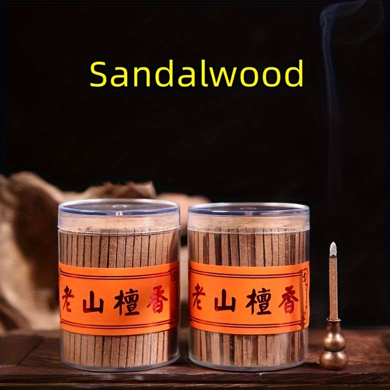 

200 Pcs High-quality Sandalwood Incense Sticks - Natural Wood Aroma For Home, Office, Yoga, Meditation - Fragrant & Long-lasting Non-feather Tan Bars