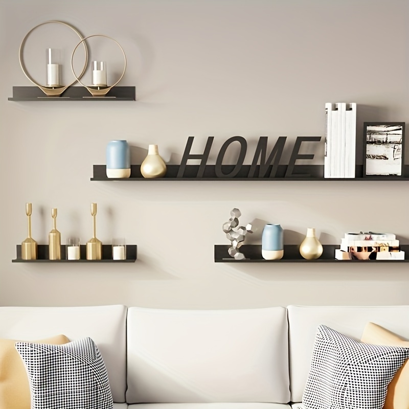 Shop Generic New 5 Hooks J Wall-hung Type Metal Decorative Wall Shelf Sun  Online